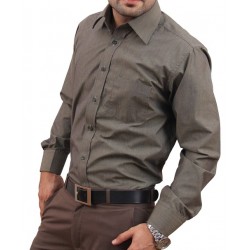 Dim Grey Men Formal Shirt